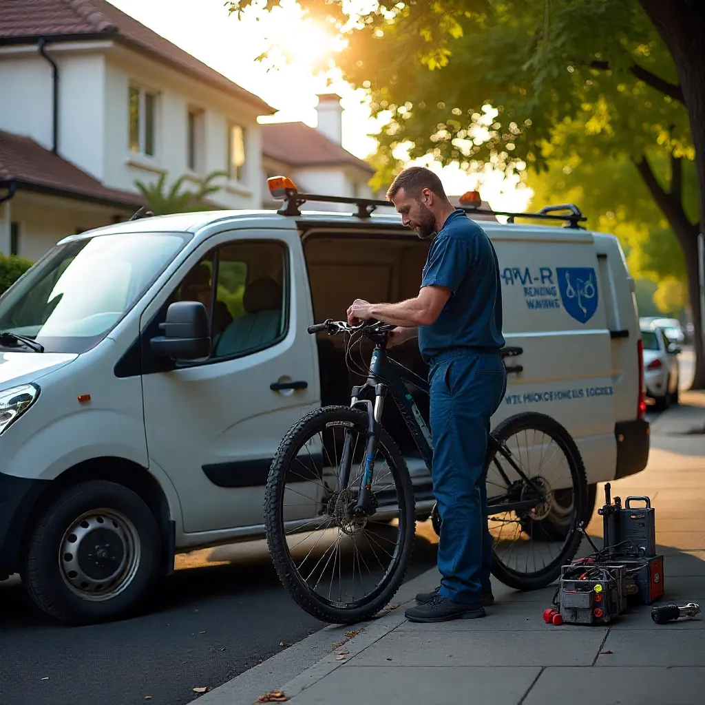 Bicycle maintenance work