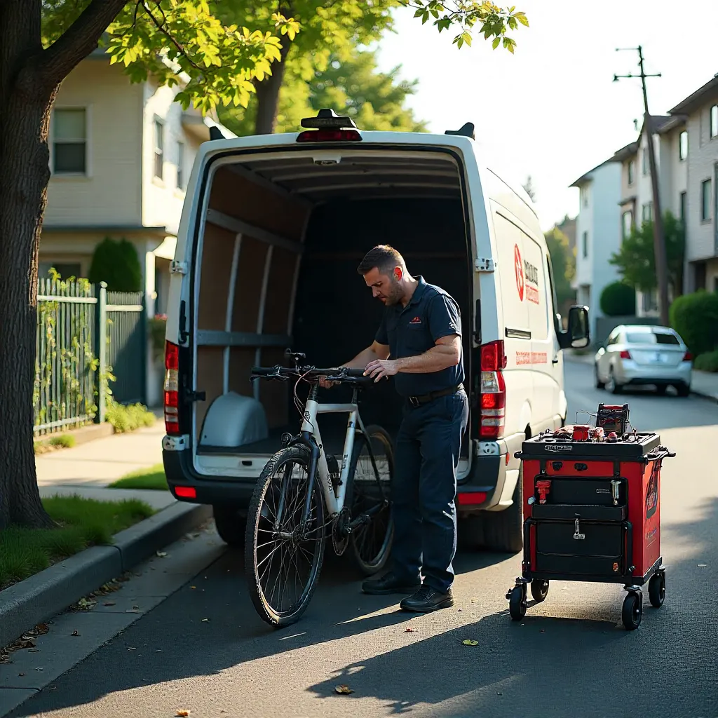 Mobile repair van ready for service